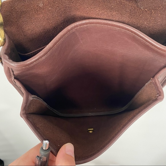 Coach Vintage Brown Leather Willis Station Crossbody Bag 5130 - Picture 10 of 10